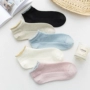 Vớ nữ vớ cotton mùa hè phần mỏng thoáng khí vớ Hàn Quốc thấp giúp thuyền vớ nữ rỗng lưới vớ thủy triều - Vớ sợi tre tất trẻ em