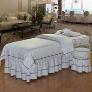 Vẻ đẹp tinh khiết khăn trải giường mới phương thức bông denim jacket trị giường massage đơn giản châu Âu dành riêng cho mùa hè mảnh duy nhất - Trang bị tấm