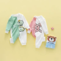 Осенняя хлопковая детская одежда для новорожденных, боди, длинный рукав, коллекция 2022