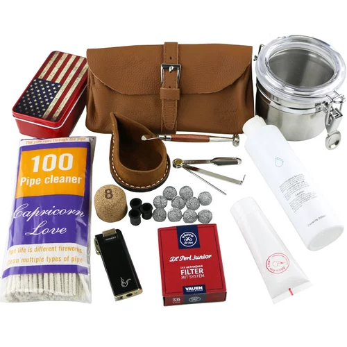 LC Tobacco Fume Lovecapricorn Fighting Accessories Set Set Sanhe, один подарки с увлажняющим пакетом с увлажняющимся пакетом