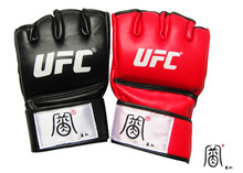 Горячий маркетинг Qin Lin MY4215 имитация Pilo относится к боксерским перчаткам, полупальцевым перчаткам, боксерским чехлам, фитнес - перчаткам (красный и черный)