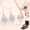 999 foot silver necklace+earrings (white) 02
