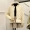 1819 Phiên bản Hàn Quốc của áo khoác đơn ngực lỏng xuống áo khoác nữ ngắn phần dây rút thắt lưng dài tay màu trắng vịt xuống