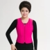 Áo vest cotton cho phụ nữ mùa thu và mùa đông Áo vest ngắn bên trong và bên ngoài mặc áo lót cỡ lớn và áo lót cotton cũ áo bomber nữ Áo vest