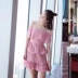 Dress ren khâu hoa thêu từ vai chic bồ đào nha ăn mặc retro du lịch kỳ nghỉ Một từ váy A-Line Váy