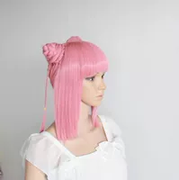Cosplay tóc giả COS slick đầu ma tuyết người phụ nữ lạnh men tóc túi tùy chỉnh tóc giả khói màu hồng - Cosplay cosplay naruto