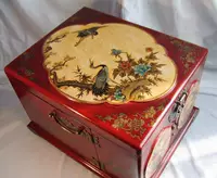 Антикварная коробочка для хранения, ретро ювелирное украшение, антикварный сундук с сокровищами, универсальная коробка для косметики, ностальгия