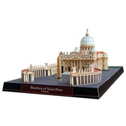 Mô hình giấy thủ công 3D DIY thế giới cổ điển kiến ​​trúc Vatican St. Petersburg nhà thờ mô tả giấy - Mô hình giấy