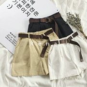 RENA chủ tiệm đề nghị Hàn Quốc mùa hè tốt mặc thoải mái đàn hồi eo lỏng mỏng hoang dã quần short giản dị để gửi vành đai