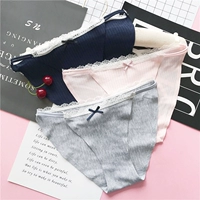 6 dải gợi cảm của phụ nữ đồ lót cotton tam giác quần short màu nhỏ tươi quần lót lọt khe xẻ đáy