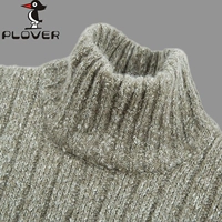 Chim gõ kiến ​​áo len nam thanh niên áo len dày cashmere áo len nam nửa cao cổ áo thun ấm đáy đan áo sơ mi thủy triều áo nỉ nam