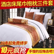 Khách sạn bộ đồ giường bán buôn cao cấp khách sạn giường cờ giường đơn giản khăn Châu Âu trải giường gối lõi giường đuôi pad
