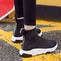 Ins siêu giày lửa mới vớ đàn hồi giày nữ Hàn Quốc phiên bản của ulzzang cao để giúp giày vớ giày thể thao thoáng khí giày chelsea boot