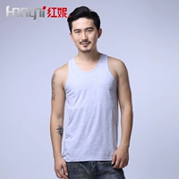 (2 miếng) Ni đỏ nam vest cotton mùa hè cotton cotton thoáng khí cha vest cotton cũ áo bra 2 dây