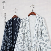 Mu Le Society Nhật Bản cotton dài yukata kimono dịch vụ nhà đồ ngủ áo ngủ yếu tố Trung Quốc và gió mùa hè