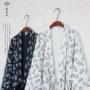 Mu Le Society Nhật Bản cotton dài yukata kimono dịch vụ nhà đồ ngủ áo ngủ yếu tố Trung Quốc và gió mùa hè đồ ngủ nữ mùa đông