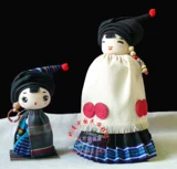 Xiaoqing crafts^Национальная кукла, Yi и сын^подарки на День отца^17㎝ yi Son плюс 27㎝ папа